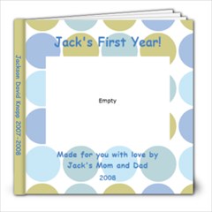 Jacks first year  - 8x8 Photo Book (20 pages)