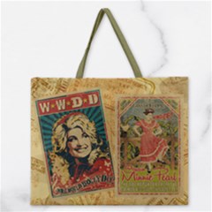 Zipper Large Tote Bag