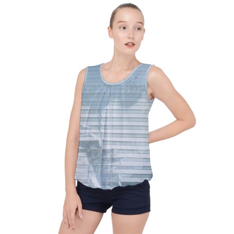 Bubble Hem Chiffon Tank Top 