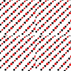 Spades And Hearts Pattern Fabric