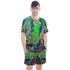 cosmic seahorse mesh sports set - Men s Mesh T-Shirt and Shorts Set