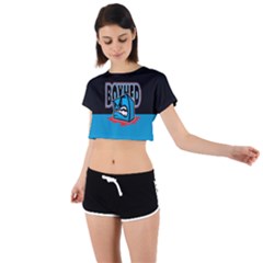 Tie Back Short Sleeve Crop T-Shirt