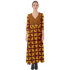 boho maxi - Button Up Boho Maxi Dress