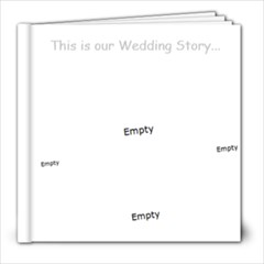 black and white wedding book - 8x8 Photo Book (20 pages)