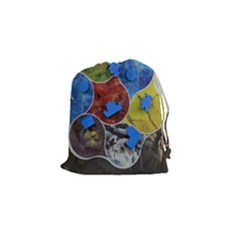 deus blue bit bag - Drawstring Pouch (Small)