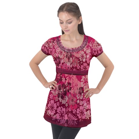 Puff Sleeve Tunic Top 