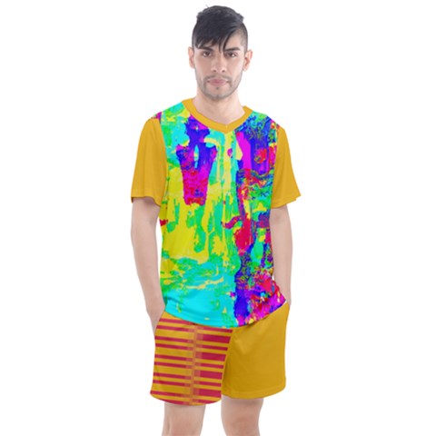 Men s Mesh T-Shirt and Shorts Set 