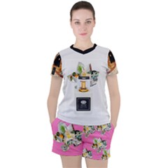 Women s Mesh T-Shirt and Shorts Set