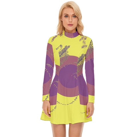 Long Sleeve Velour Longline Dress 