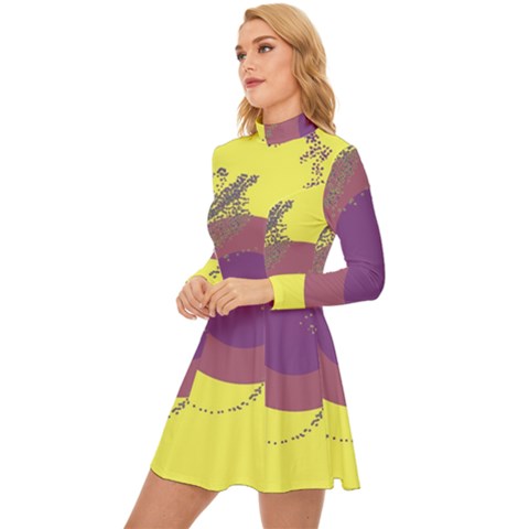 Long Sleeve Velour Longline Dress 