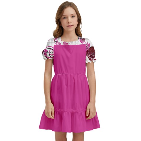 Kids  Puff Sleeved Dress 
