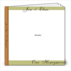 Honeymoon Album - 8x8 Photo Book (20 pages)