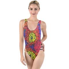 High Leg Strappy Swimsuit