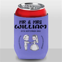 Personalized Wedding Illustration Family Name - Can Cooler Personalized Wedding Illustration Family Name - Can Cooler