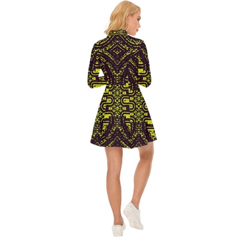Long Sleeve Velour Longline Dress 