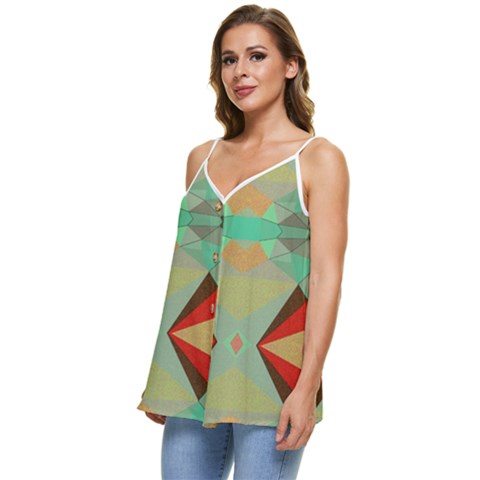 Casual Spaghetti Strap Chiffon Top 