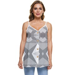 Casual Spaghetti Strap Chiffon Top
