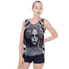 Bubble Hem Chiffon Tank Top