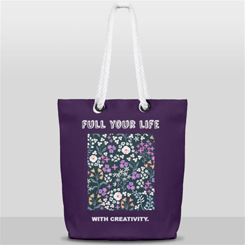 Full Print Rope Handle Tote (Small) 