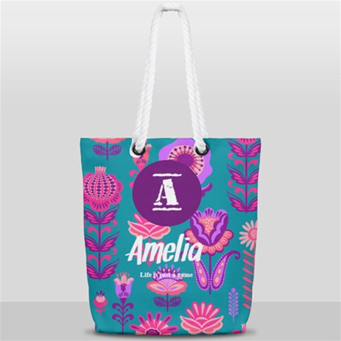 Full Print Rope Handle Tote (Small) 