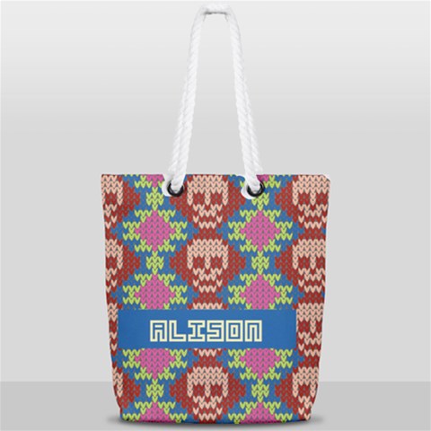 Full Print Rope Handle Tote (Small) 