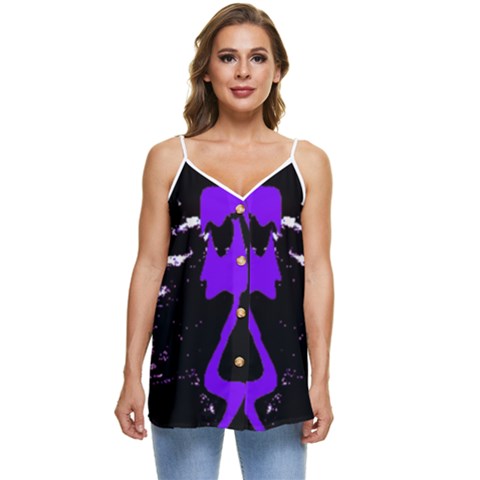 Casual Spaghetti Strap Chiffon Top 