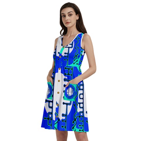 Sleeveless Dress With Pocket 