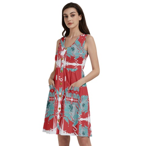 Sleeveless Dress With Pocket 