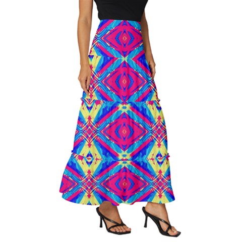 Tiered Ruffle Maxi Skirt 