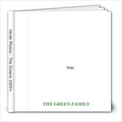 Green Family book - 8x8 Photo Book (20 pages)