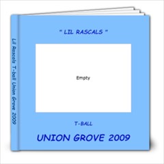 LIL Rascals t-ball book - 8x8 Photo Book (20 pages)