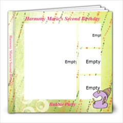 Harmony Marie s Second Birthday - 8x8 Photo Book (20 pages)