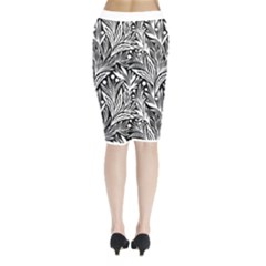 Midi Wrap Pencil Skirt 