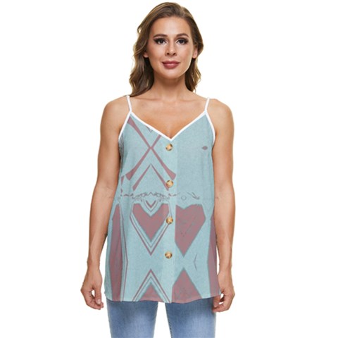 Casual Spaghetti Strap Chiffon Top 