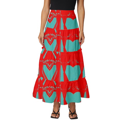 Tiered Ruffle Maxi Skirt 