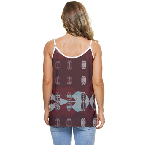 Casual Spaghetti Strap Chiffon Top 