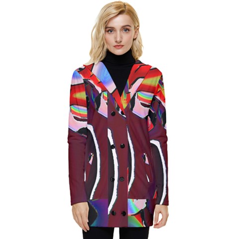 Button Up Hooded Coat  