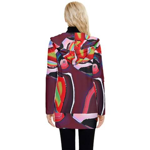 Button Up Hooded Coat  