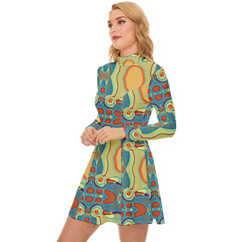 Long Sleeve Velour Longline Dress 
