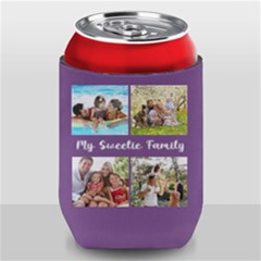Personalized 4 Photo Any Text Can Cooler Personalized 4 Photo Any Text Can Cooler