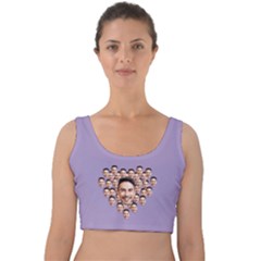 Personalized Heart Shape Many Faces Velvet Tank Top