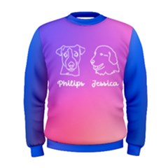 Personalized 2 Pets Line Art Name Men Sweater