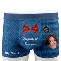 Personalized Photo Denim Style Boxers