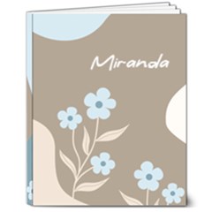 Personalized  Name Flower Hardcover Notebook