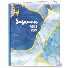 Personalized Name Blue Hardcover Notebook