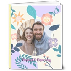 Personalized Photo Name Flower Hardcover Notebook