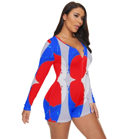 Long Sleeve Boyleg Swimsuit 