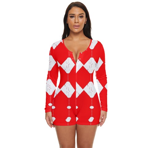 Long Sleeve Boyleg Swimsuit 