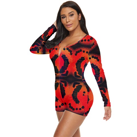 Long Sleeve Boyleg Swimsuit 