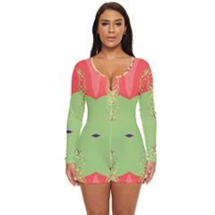 Long Sleeve Boyleg Swimsuit